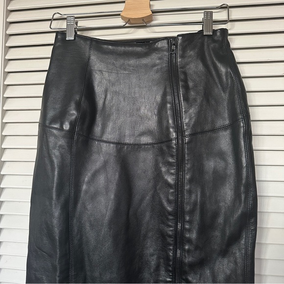 Michael Hoban North Beach Leather Skirt - Picture 7 of 12
